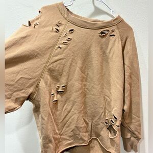 Aerie Distressed Crewneck